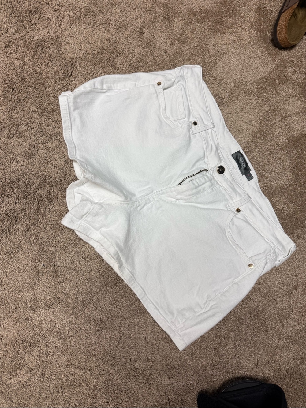 torrid White High-Rise Denim Shorts 3” inseam